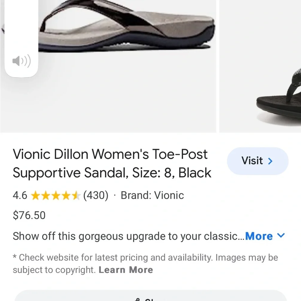 Vionic Red Sandals - Picture 7 of 7